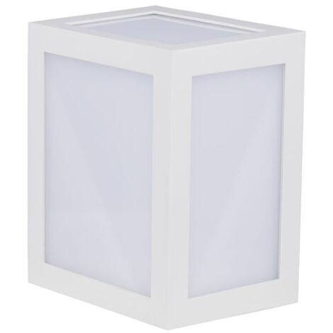 V-TAC VT-822 12W LED Wandleuchte Würfel Laternenform Licht warmweiß 3000K IP65 - sku 218334 (1/5)
