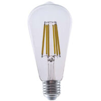 V-TAC LED-Lampe E27 4W ST64 Filament Transparent Warmweiß