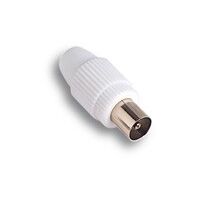 FANTON TV-Koaxialstecker Ø 9,5 mm gerader Anschluss für Kabel bis 7 mm Durchmesser