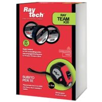Kit bestehend aus 20 Stück Isolierklebeband aus PVC Schwarze Farbe 25m + flessometro Raytech RAYTEAM K20