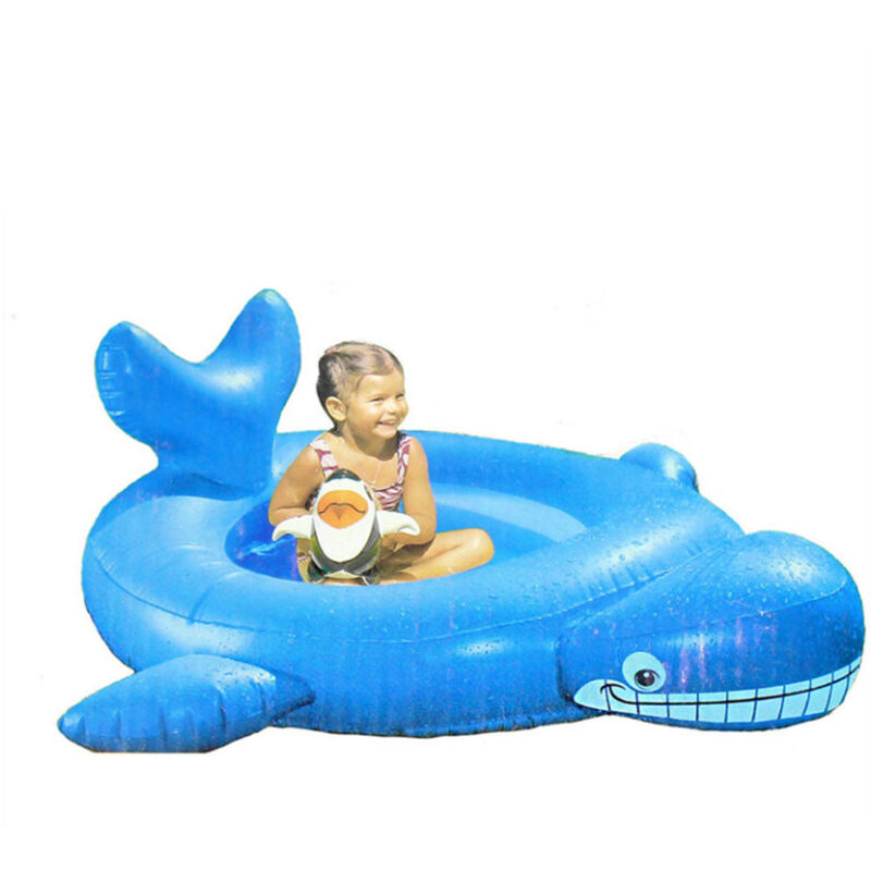 Piscine gonflable enfant avec jet d'eau Baleine Bleu - Piscines et  accessoires - Décomania