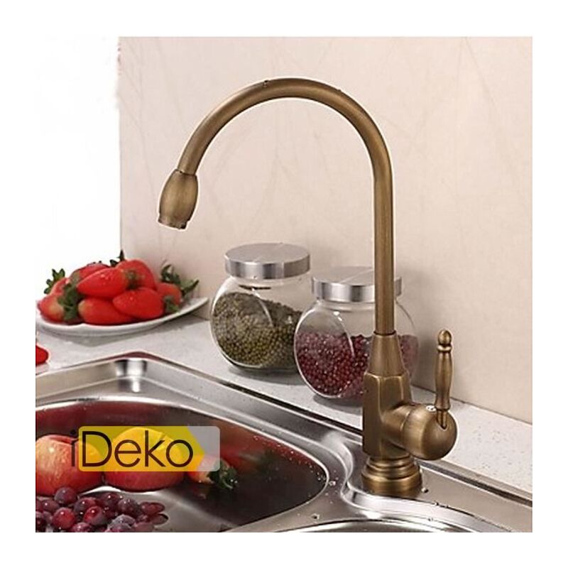 Ideko - • iDeko®Robinet Cuisine mitigeur avec douchette Extractible en  Silicone Noir Rabattable 360° Mitigeur pour Evier Chromé à Bras Rotat -  Robinet d'évier - Rue du Commerce