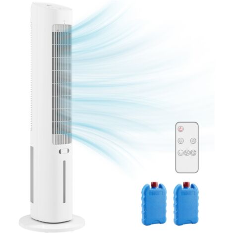 Rafraîchisseur d’air portable 3-en-1 Refroidisseur avec réservoir d’eau de 3 litres, 3 vitesses et 3 modes, blanc (1/5)