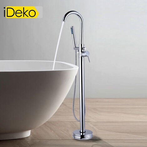 iDeko® Robinet de baignoire ilot sur Pied salle de bain douche