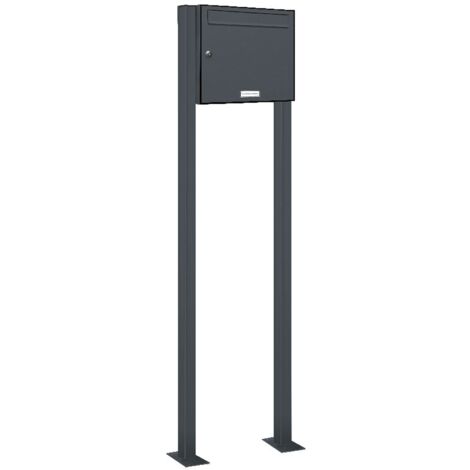 1er Standbriefkasten Anlage Freistehend RAL 7016 - Anthrazit (1/5)