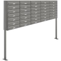 34er Premium Standbriefkasten RAL 9007 freistehend Postkasten Ständer 5x7
