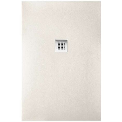 Plato de ducha cuadrado STRATO 90x90 cm - Beige - Resistente y Fácil de instalar - Baño - Ducha (1/5)