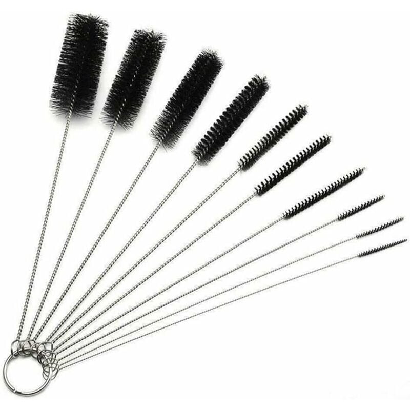 Épurateur de douche pour le nettoyage des carreaux de baignoire, brosse à  récurer le sol à long manche, poils rigides détachables, longueur 95cm