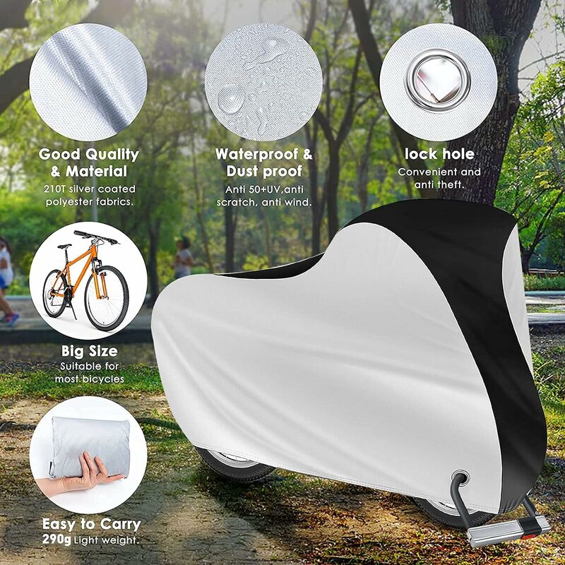 Housse de vélo imperméable, protection UV d'extérieur, pour vtt,  anti-pluie, accessoires de vélo - AliExpress
