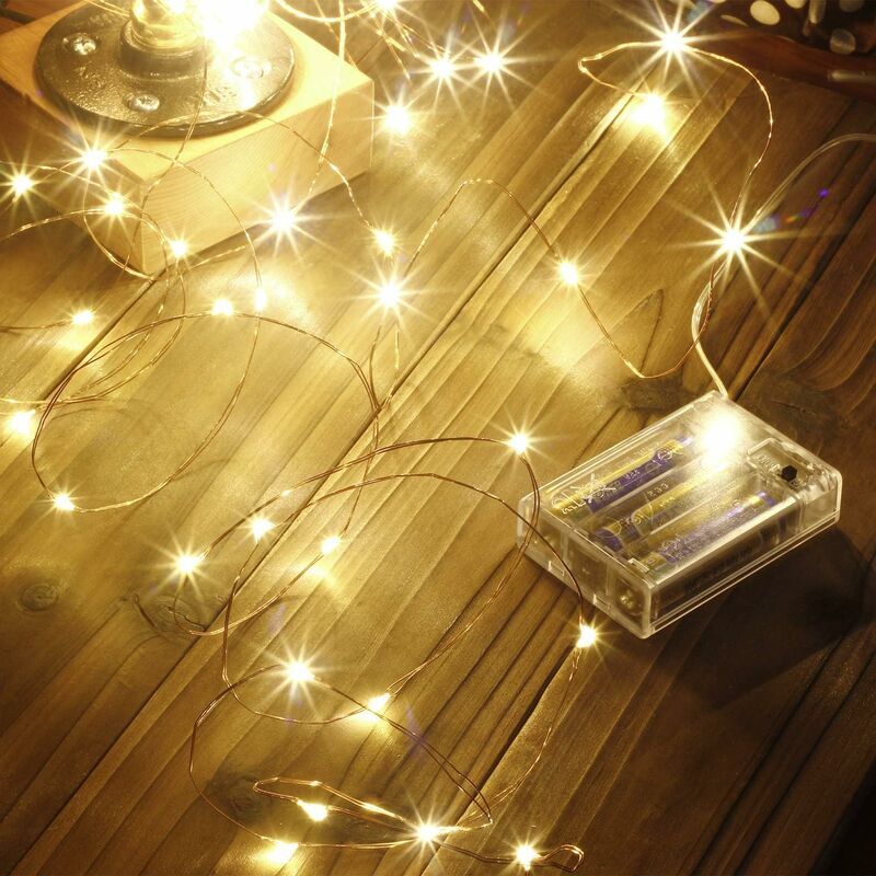 1 Paquet De Guirlandes Lumineuses LED En Fil De Cuivre De 5/10M, Alimentées  Par USB