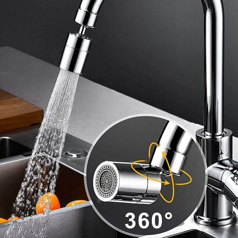 Aérateur de robinet de bon augure, pivotant à 360 degrés, 2 modes