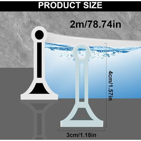 Barrière De Barrage D'eau De Seuil De Douche à Ventouse, Joint De Sol De Salle De Bain En Silicone Pour Pièce Humide, Barrière De Rétention De Douche