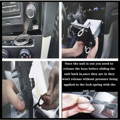 KEQAR 4 Pièces Cle Extraction, Outil De Déverrouillage D