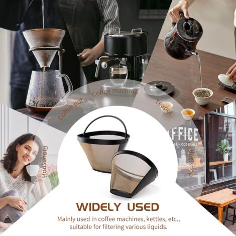100 Filtres à Café Ronds – Papier Naturel Sans Chlore – Pour Machines à Café, Cafetières – Diamètre 11 Cm