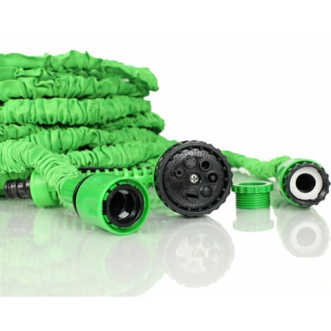 AIDUCHO Tuyau d'arrosage flexible et extensible Tuyau d'arrosage rétractable（30m）