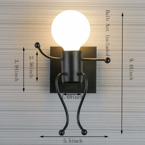Applique murale intérieur style industriel vintage en fer rétro lampe Applique murale intérieur style industriel vintage en fer rétro lampe
