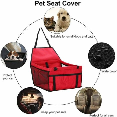 Siège rehausseur de voiture pour chiens ou chats – Housse de siège de  voiture avec tissu Oxford