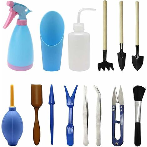 Kit De 6 Mini Outils De Jardin JOCXZI - En Acier Inoxydable - Parfait Pour Plantation Et Rempotage