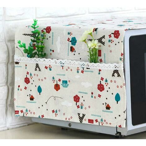 Housse Protection Micro-ondes - Élastique Transparente 60x70cm - Anti-poussière Pour Cuisine, Bureau, Restaurant
