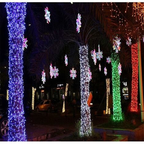 AIDUCHO Guirlande Lumineuse Carnaval Mariage Extérieur Jardin Intérieur Éclairage, Led Fairy Tale Tree Lights Festive Tree Lights Décoration De Noël, Vert, 10m 100 Led
