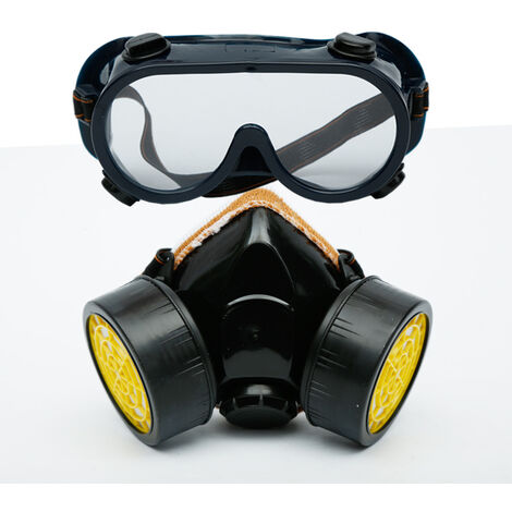 Masque à gaz complet avec lunettes de sécurité, peinture en