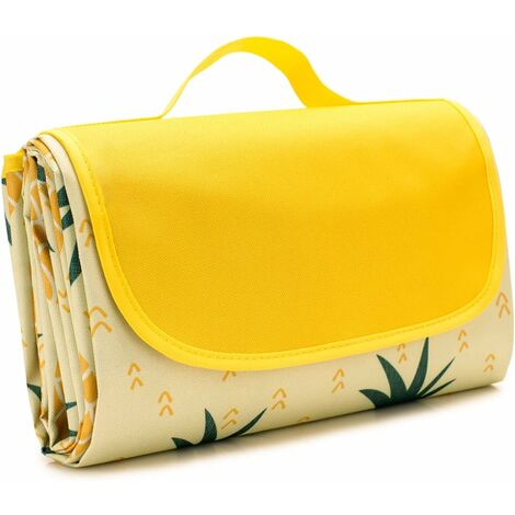 Grande Couverture Pique-nique Imperméable Aenithsy 200x150cm Bleu Rayé - Plage, Extérieur