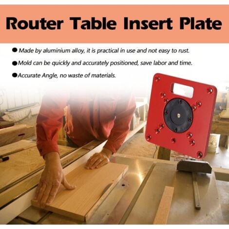 Routeur multifonctionnel Table Insert Plaque Bancs de travail du bois  Routeur en aluminium Trimmer Modèles Machine de gravure