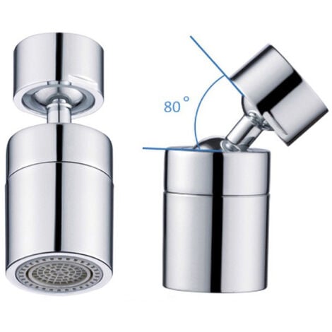 Gsrhzd embout robinet cuisine, embout robinet, aérateur de robinet rotatif  1440° avec filtre anti-éclaboussures, robinet dextension multifonctionnel  pivotant rétractable pour cuisine salle de bain : : Bricolage