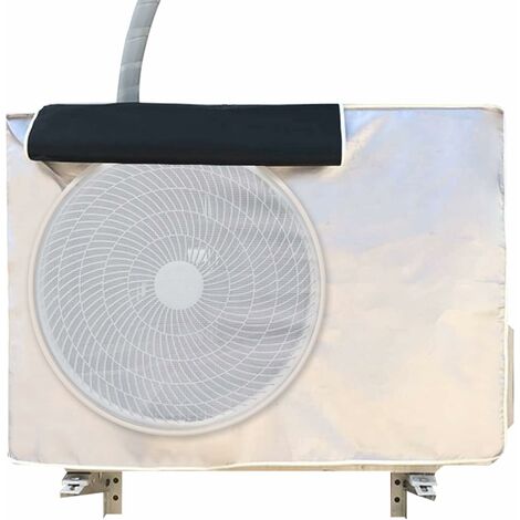 Housse De Protection Pour Climatiseur Extérieur - Imperméable, Anti-Poussière Et Anti-UV - Tissu Oxford Argenté - Pour Unités Extérieures 1.5P (80x26x57 Cm)