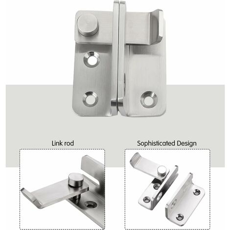 Loquet Porte Cadenas Ouvert Moraillon Cadenas Verrou de Porte à Pêne Petite  Antivol Loquet Acier Inoxydable avec 8 Vis Fermoir à Cadenas Applicable aux  Diverses Portes -Triomphe （Ouvrir à Gauche 2 PCS