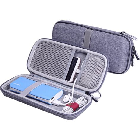 AIDUCHO Gris - sac de voyage de transport, pour batterie externe-disque dur  externe-HDD-électronique-accessoires