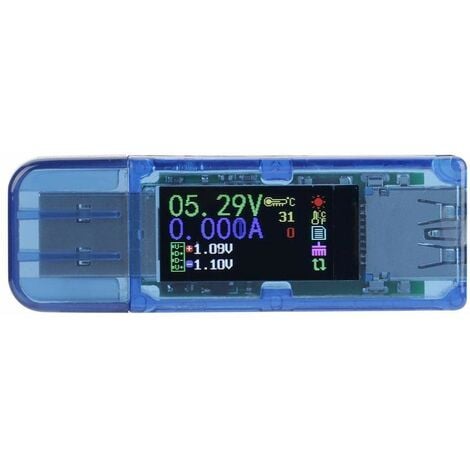 Testeur USB, -t Lcd Testeur USB Détecteur Voltmètre Ampèremètre Testeur de  puissance numérique Testeur Mètre(ut658