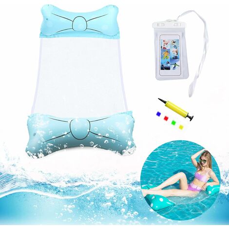 Hamac Gonflable Pour Piscine JOKILY - Lit Flottant Adultes Et Enfants - Capacité 150 Kg - 145x70 Cm
