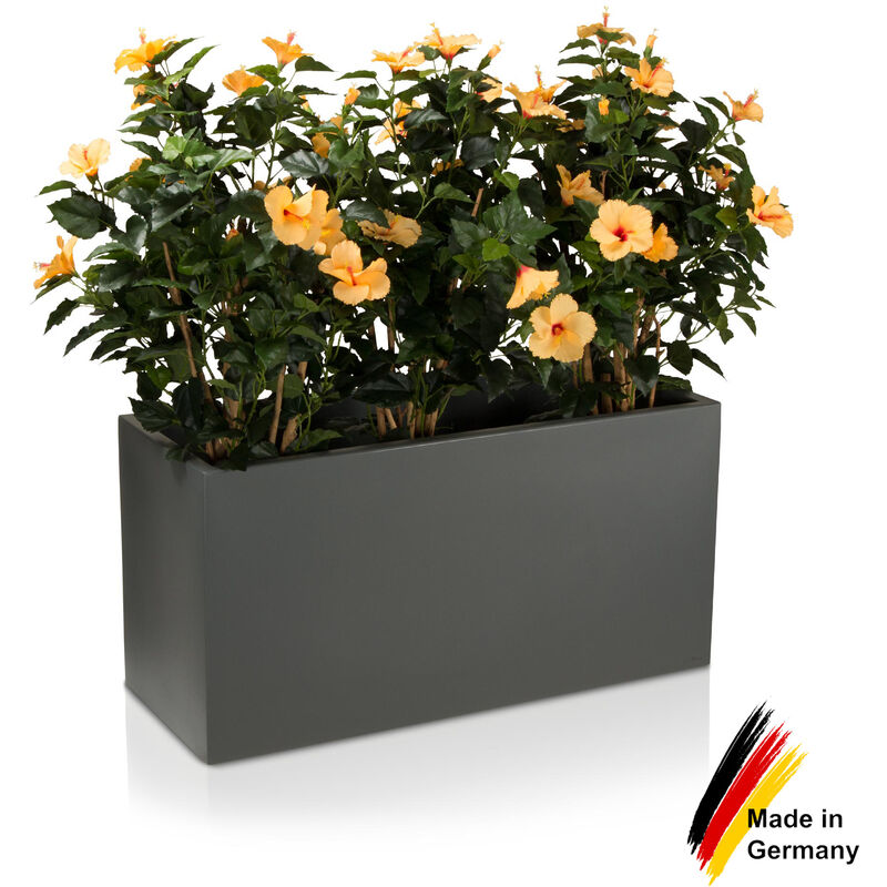Pot de Fleurs Extérieur en Polyéthylène et Bois Ø50 x 40 cm Jazz M - Roto