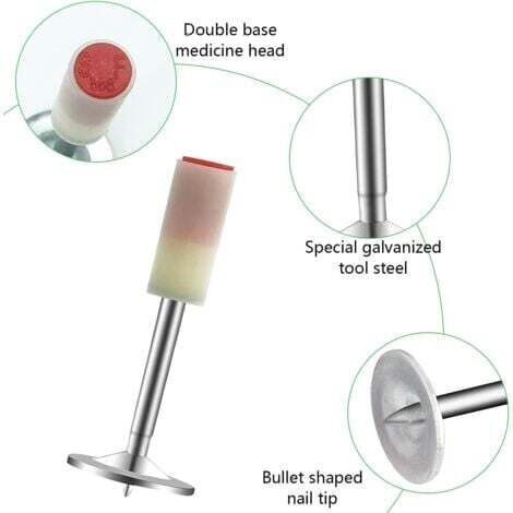 200 Clous Ronds Acier 7.3 Mm Pour Mini Pistolet à Clouer - Neuf - SYULCR