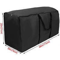 Sac De Rangement Jardin Imperméable 210D Oxford – 122x39x55 Cm, 260 L – Pour Coussins, Meubles, Décorations