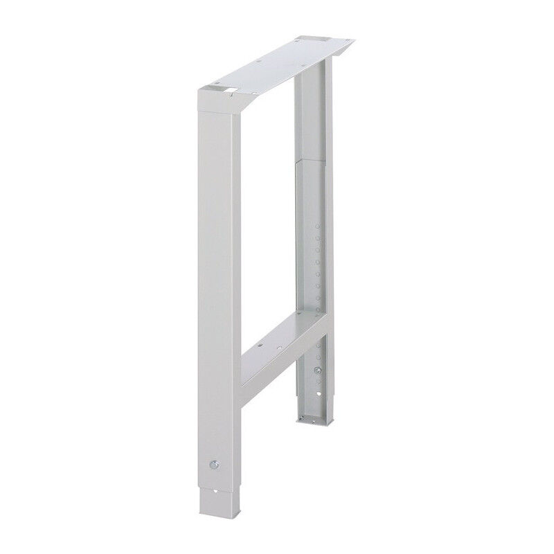 Piètement d'établi BK 650 réglable hauteur 750-1100 x largeur 70/120 mm gris clair, RAL 7035 PROMAT