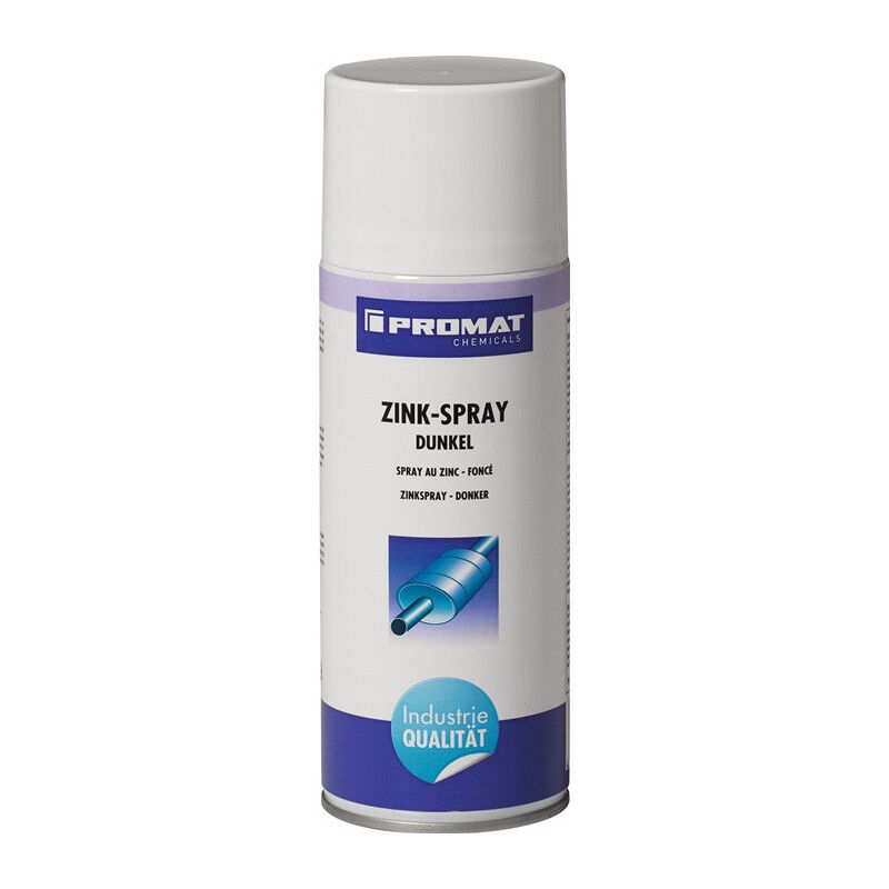 Spray zinc 400 ml poussière grise bombe aérosol PROMAT CHEMICALS (Par 12)