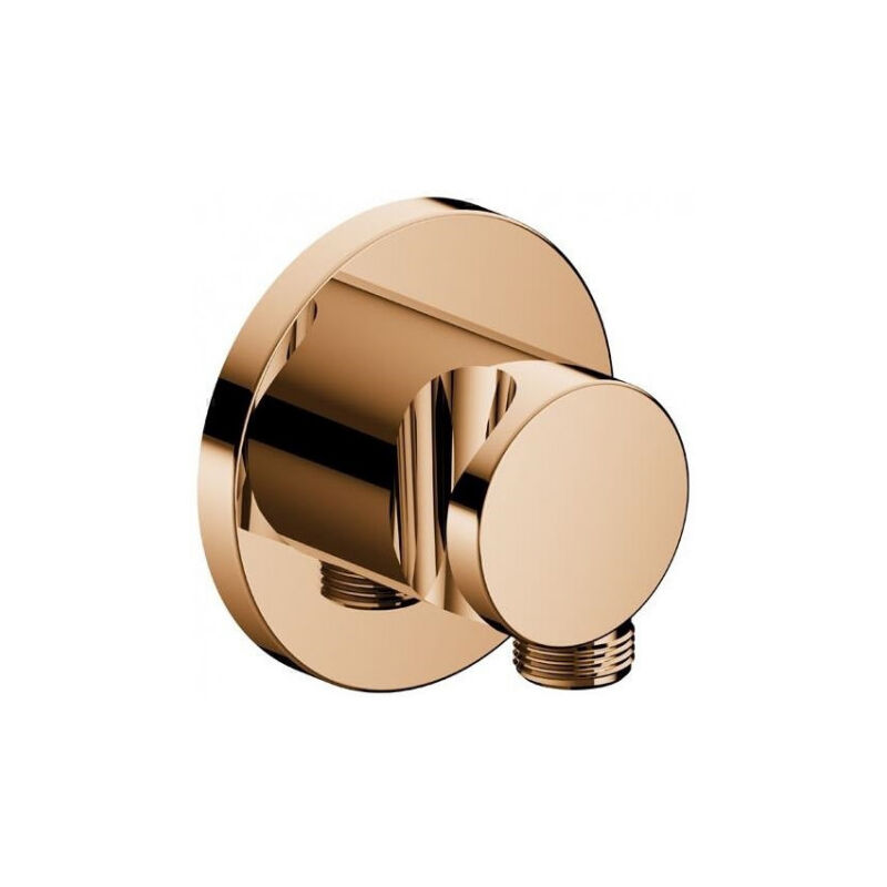 Raccord De Tuyau IXMO DN 15, Avec Support De Douche Rosace Rond Bronze ...