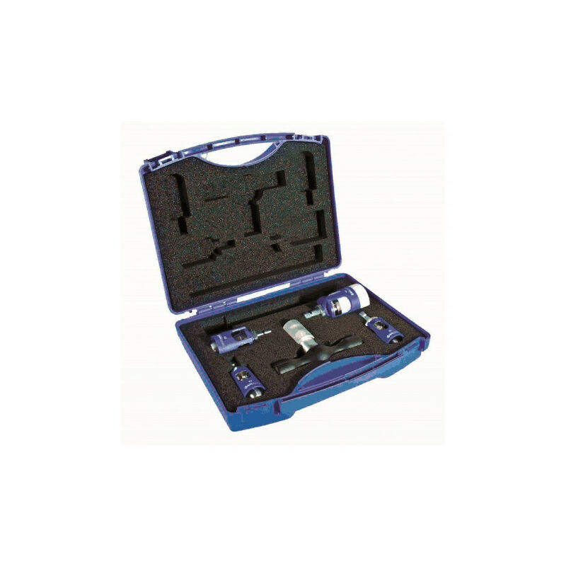 Tubipex 16-20-26-32 mm outil de calibrage et d'ebavurage avec manette bleu  - Semmatec