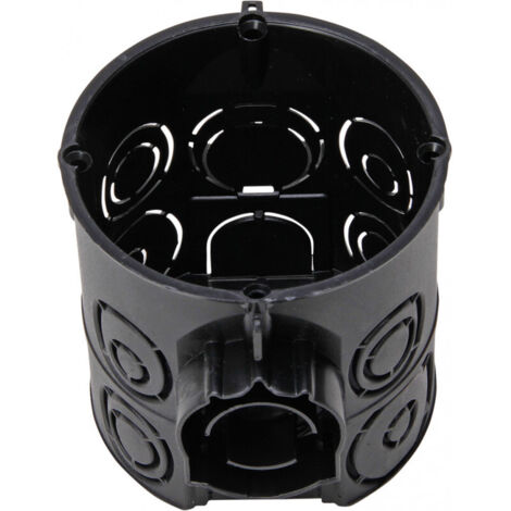 Boite commutateur prise ISO 60 mm Ø 61 mm noir profond (Par 25) (1/2)