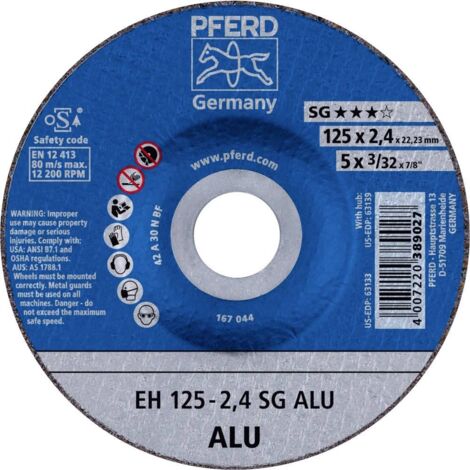 Meule à tronçonner coudée pour aluminium A30NSG 125x2,4mm PFERD 1 PCS