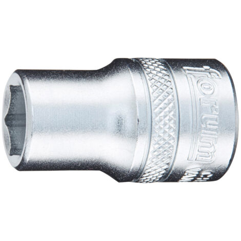 Douille 1/2'', 6 pans, Cote s/plats : 22 mm, Long. 40,0 mm (1/2)