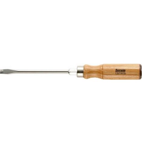 Tournevis manche en bois 12,0 x 1,4 x 200 mm (1/2)