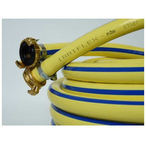 Tuyau arrosage PVC jaune pour le refoulement eau, irrigation