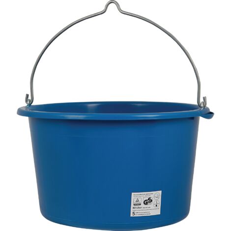 Seau à mortier 40 L, bleu grue