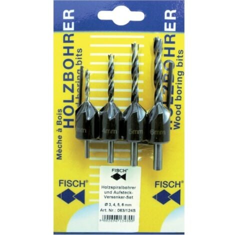 Fraise conique bois 3-4-5-6mm Fisch