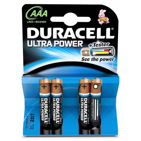 Pile Duracell Ultra Power AAA K4 avec Powercheck (1/3)