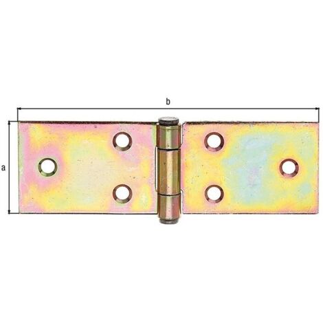 Charnière à Penture Croisée Jaune Galvanisé Charnière 103 Mm X 59 Mm Bande 491 M