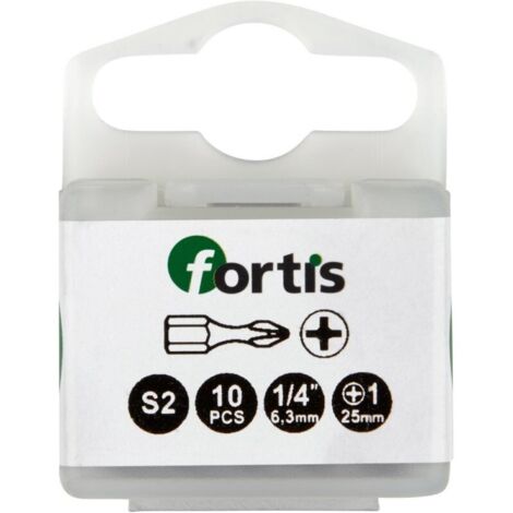 Embout Bit 1/4 DIN3126 C63 PH 1x25mm Torsion a10 unités (1/3)